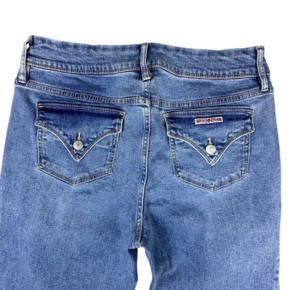 Hudson Los Angeles Beth Baby Bootcut Jeans Medium Wash Flap Pocket Size 12‎ - Picture 10 of 12